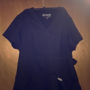 Grey's Anatomy 3 Pocket Mock Wrap Scrub Top